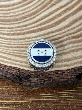 Pandora HONDURAS Flag  Honduras Flag Bead Charm S925 Silver Charm
